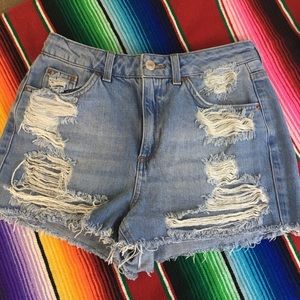 Topshop Moto ‘Mom’ shorts